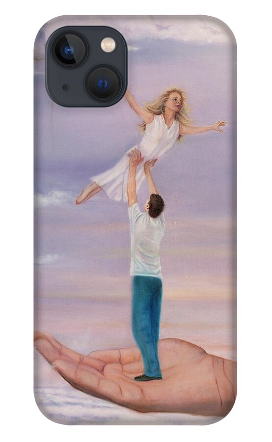 Prophetic Art iPhone 13 Case featuring the painting Lifted Up by Jeanette Sthamann