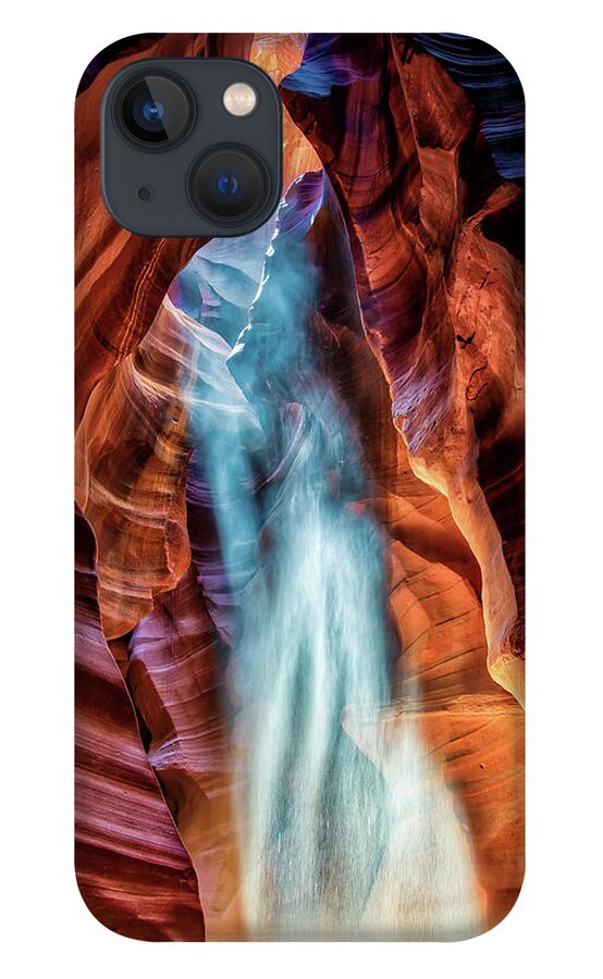 Light iPhone 13 Case featuring the photograph Light Rain In Antelope Canyon by David Soldano