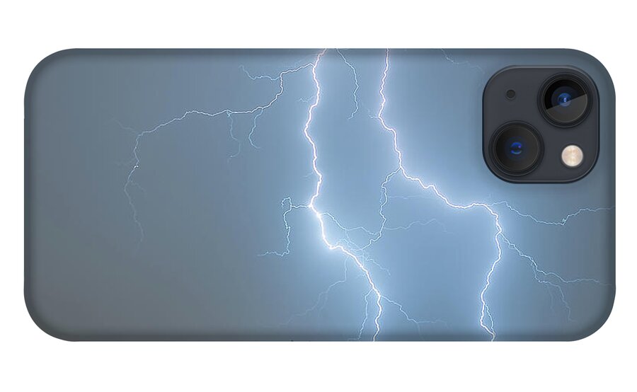 2018 iPhone 13 Case featuring the photograph Lightning Over Buffalo NY by Dave Niedbala
