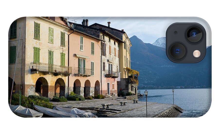 Water's Edge iPhone 13 Case featuring the photograph Little Harbour In Lake Como At Dawn by Cirano83