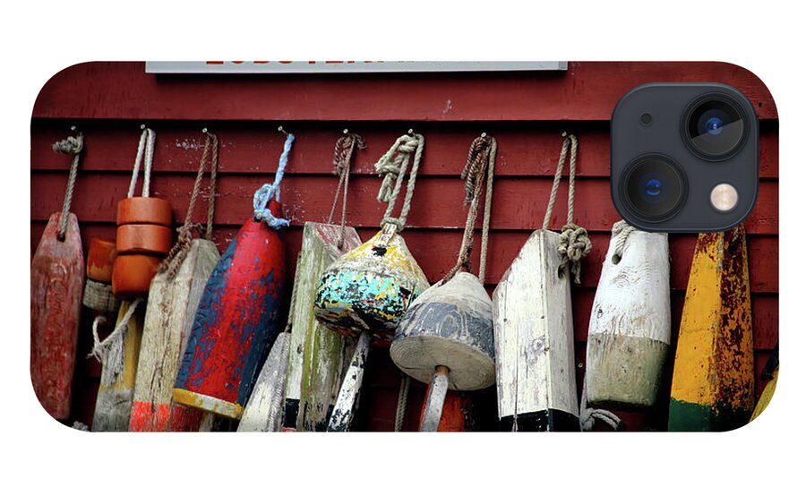 Lobster Pot Markers iPhone 13 Case featuring the photograph Lobsterman's by Terri Brewster
