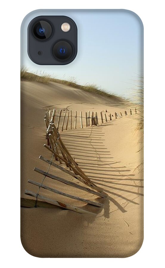Shadow iPhone 13 Case featuring the photograph Lost Fence, Balmedie Beach by Scott Walker