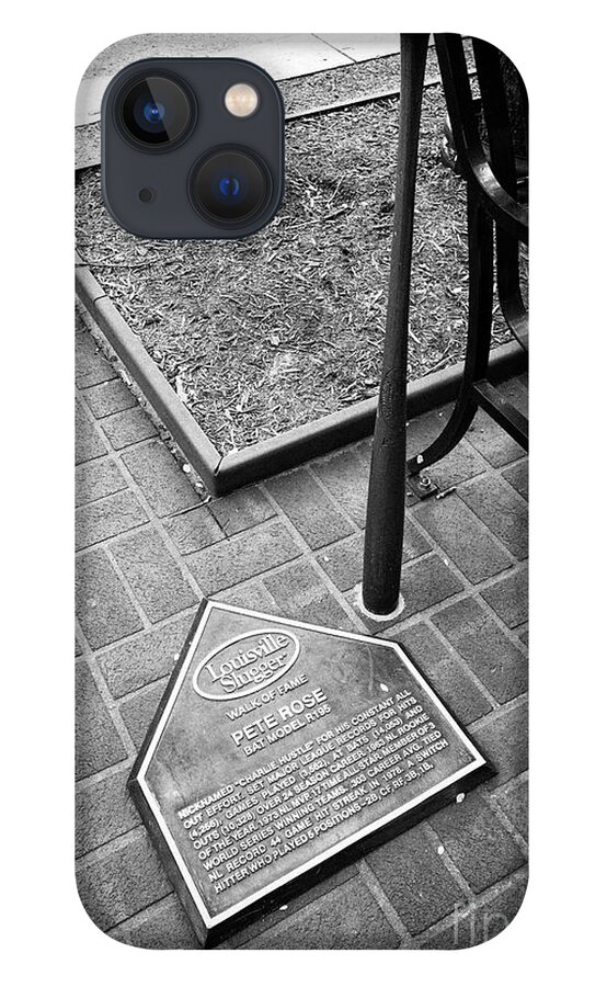 Louisville slugger walk of fame marker for pete rose Louisville Kentucky  USA iPhone 13 Case