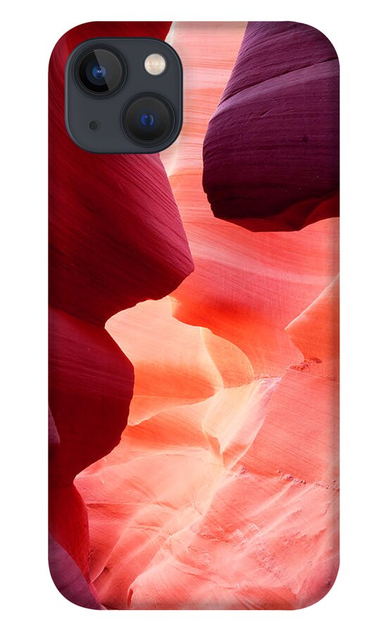 Scenics iPhone 13 Case featuring the photograph Lower Antelope Canyon Sandstone Faces by Justinreznick