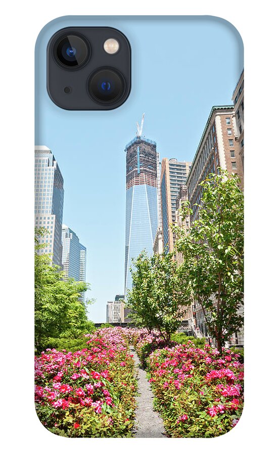 Lower Manhattan iPhone 13 Case featuring the photograph Lower Manhattan With Freedom Tower And by Travelif