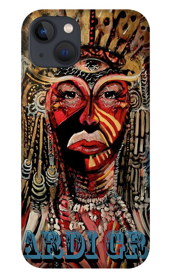 Mardi Gras 2019 iPhone 13 Case featuring the painting Mardi Gras 2019 by Amzie Adams