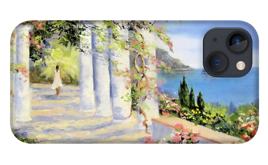 Flowers iPhone 13 Case featuring the painting Mediterranean Stroll by Joel Smith