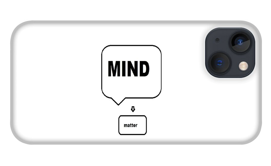 Print iPhone 13 Case featuring the digital art Mind over matter by Andrew Johnson