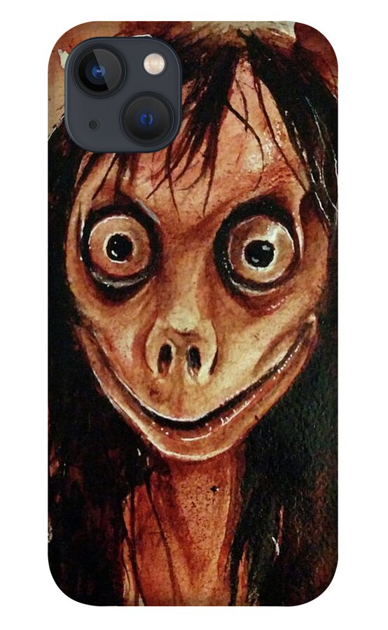 Ryan Almighty iPhone 13 Case featuring the painting MOMO fresh blood by Ryan Almighty