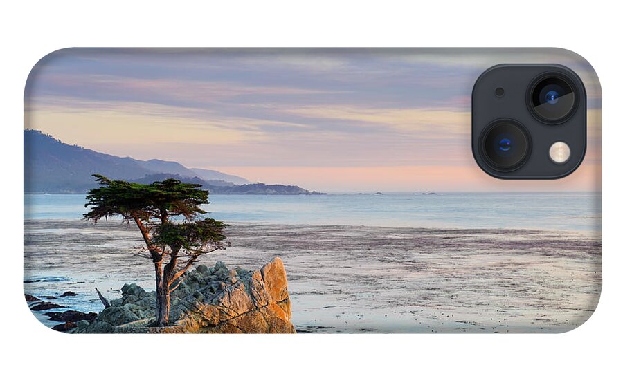 Scenics iPhone 13 Case featuring the photograph Monterey Peninsula, Lone Cypress by Michele Falzone