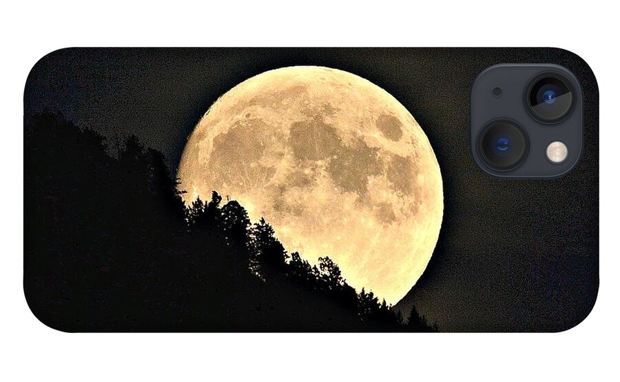 Moon iPhone 13 Case featuring the photograph Moonrise by Dorrene BrownButterfield