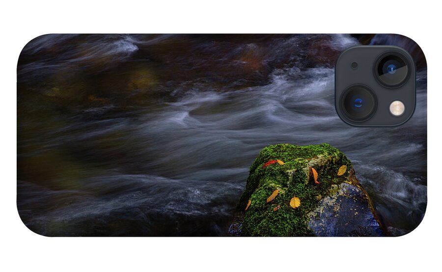 Sunset iPhone 13 Case featuring the photograph Moss Covered Rock by Johnny Boyd