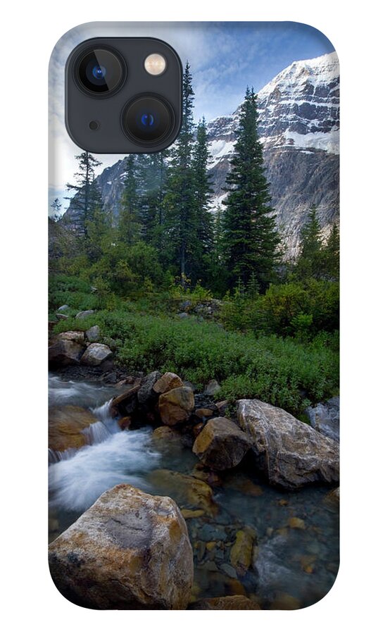 Tranquility iPhone 13 Case featuring the photograph Mount Edith Cavell by Visit Www.ronmiller.com