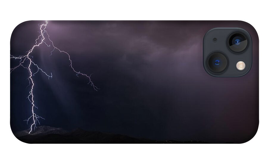 Lightning iPhone 13 Case featuring the photograph Mountain Strike by Aaron Burrows