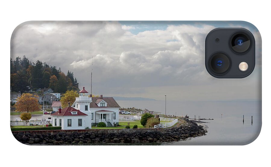 Water's Edge iPhone 13 Case featuring the photograph Mukilteo Lighthouse On Puget Sound by Stevedf