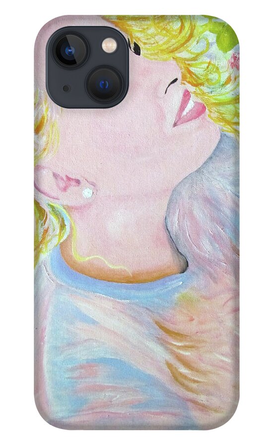 Natural Glow iPhone 13 Case featuring the painting Natural Glow by Gloria E Barreto-Rodriguez