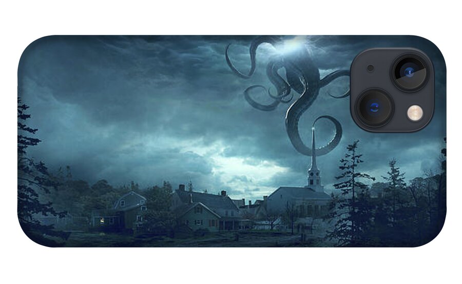 Lovecraft iPhone 13 Case featuring the digital art New England by Guillem H Pongiluppi