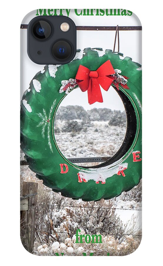 Xmas iPhone 13 Case featuring the photograph New Mexico Christmas Card by Britt Runyon