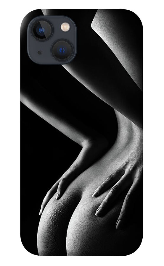 Woman iPhone 13 Case featuring the photograph Nude woman bodyscape 39 by Johan Swanepoel