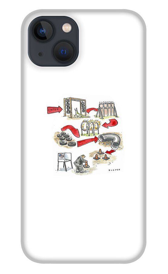 Obstacle Course To The Voting Booth iPhone 13 Case