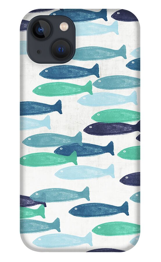 Fish iPhone 13 Case featuring the mixed media Ocean Fish- Art by Linda Woods by Linda Woods