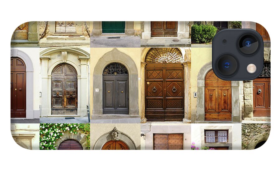 Arch iPhone 13 Case featuring the photograph Old Italian Doors Collection,chianti by Lisa-blue