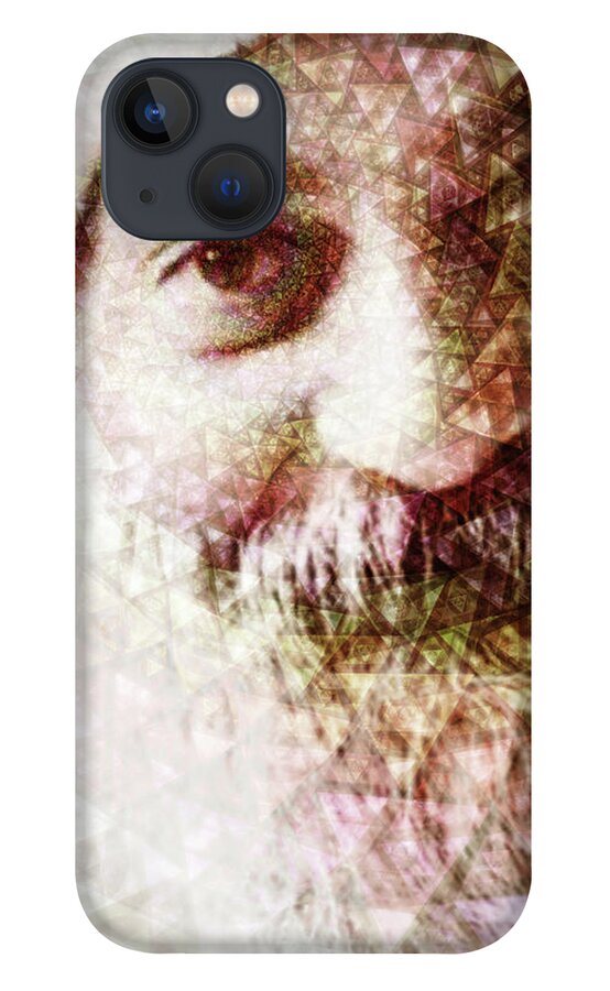 Nirvana iPhone 13 Case featuring the digital art Osho by J U A N - O A X A C A