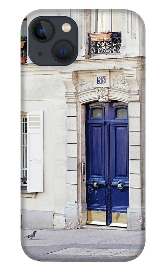 Paris Doors iPhone 13 Case featuring the photograph Paris Doors No. 55 by Melanie Alexandra Price