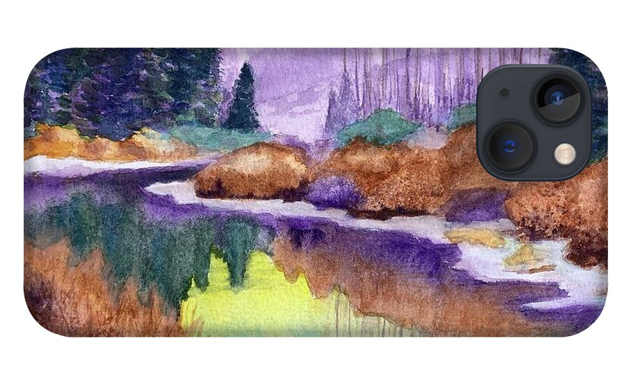 Sun iPhone 13 Case featuring the painting Peace Like a River by Sue Carmony