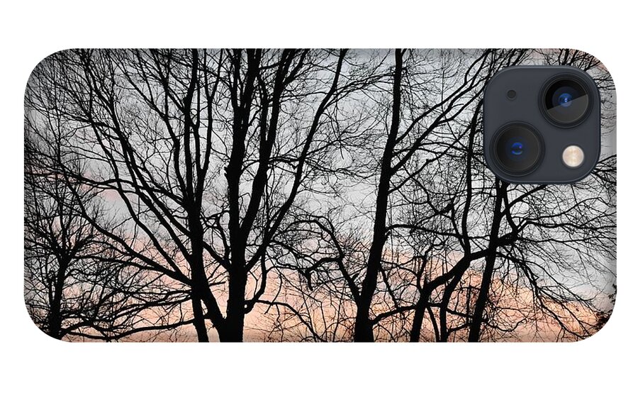 Trees iPhone 13 Case featuring the photograph Pink Sky by Cassidy Marshall