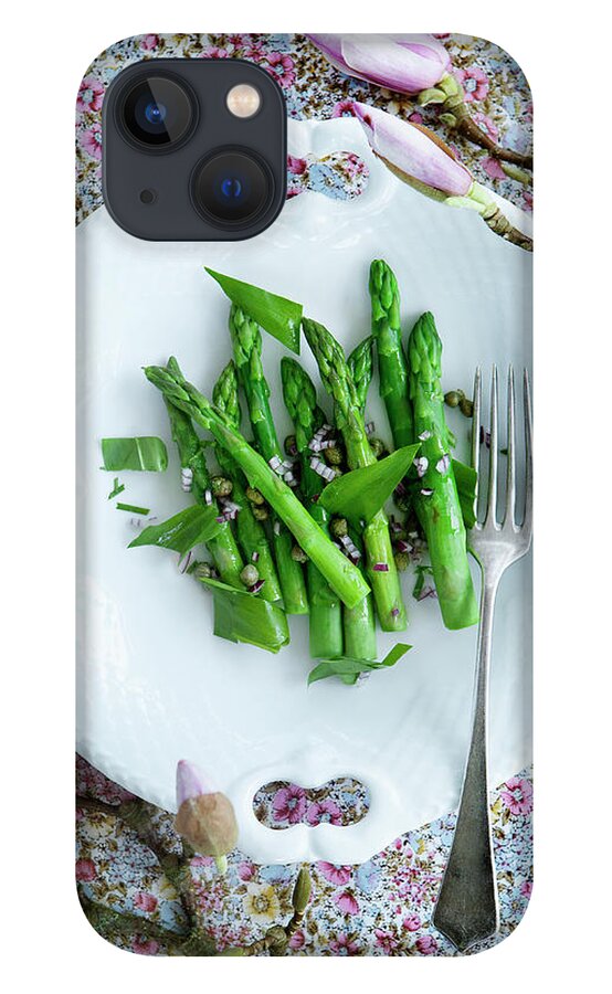 Copenhagen iPhone 13 Case featuring the photograph Plate Of Asparagus by Line Klein