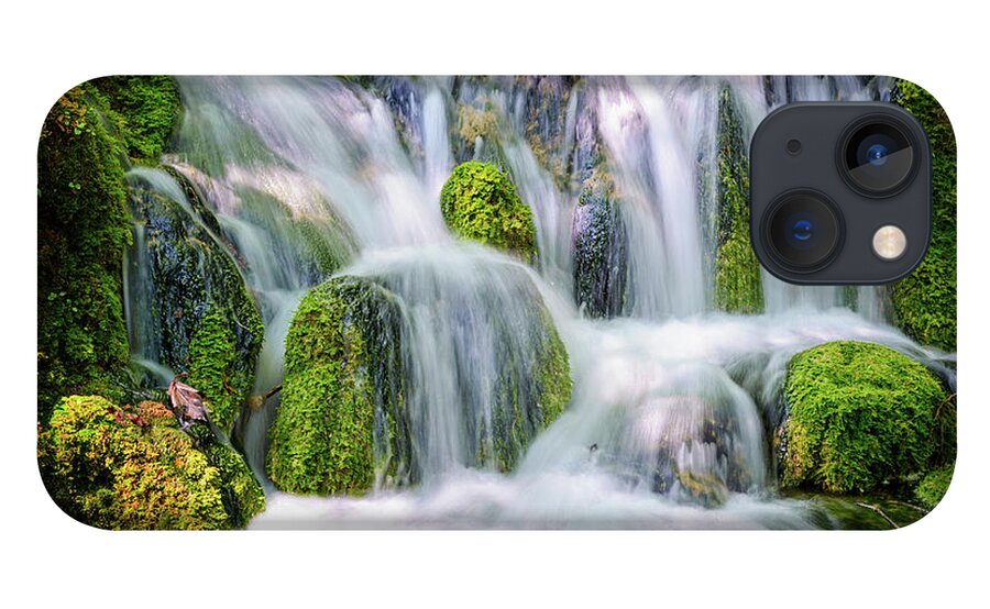 Tranquility iPhone 13 Case featuring the photograph Plitvice-waterfall by Tomasz Szulczewski