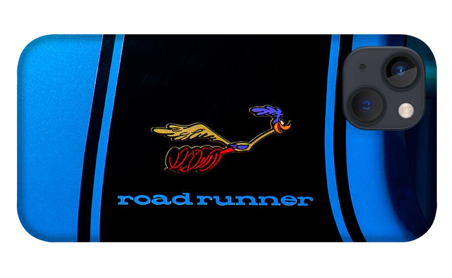 Roadrunner iPhone 13 Case featuring the photograph Plymouth Roadrunner Decal by Anthony Sacco