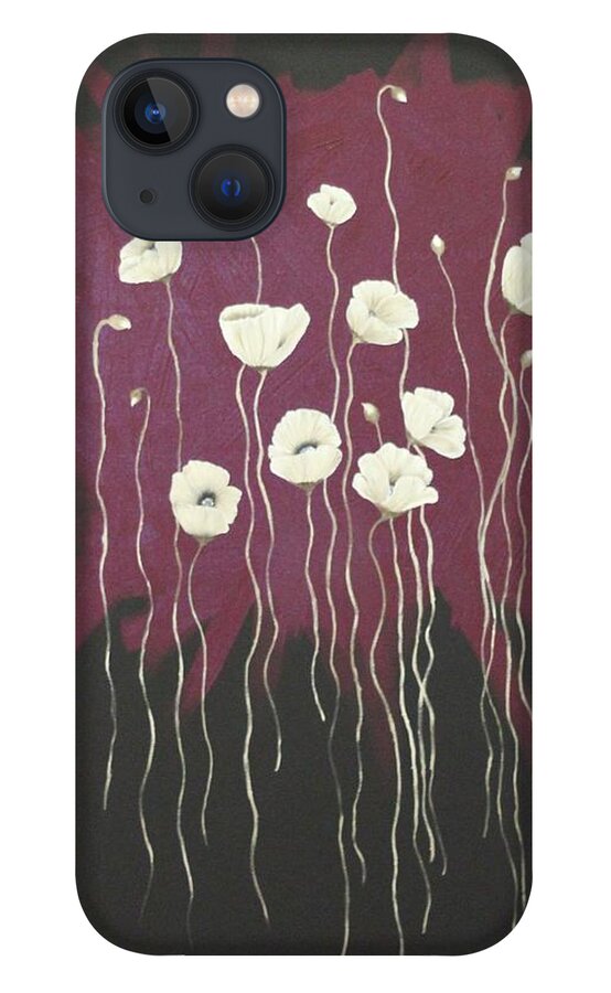 Poppy iPhone 13 Case featuring the painting Poppy Float by Berlynn