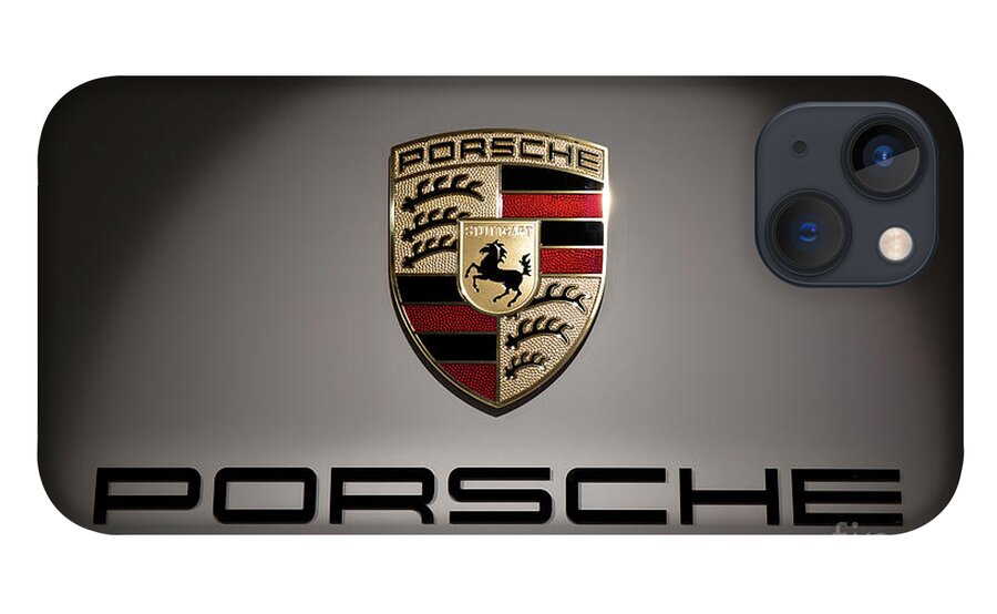 Porsche Logo iPhone 13 Case featuring the photograph Porsche Car Emblem 2 by Stefano Senise