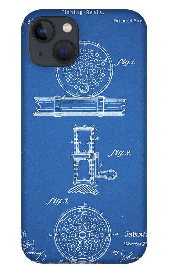 Pp225-blueprint Orvis 1874 Fly Fishing Reel Patent Poster iPhone 13 Case by  Cole Borders - Fine Art America