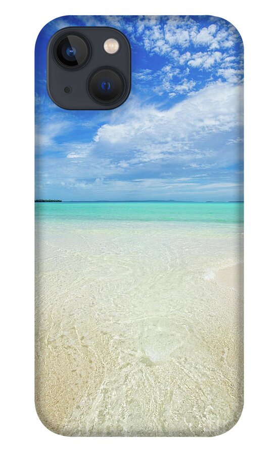 Aitutaki iPhone 13 Case featuring the photograph Pure Blue Bliss by Becqi Sherman