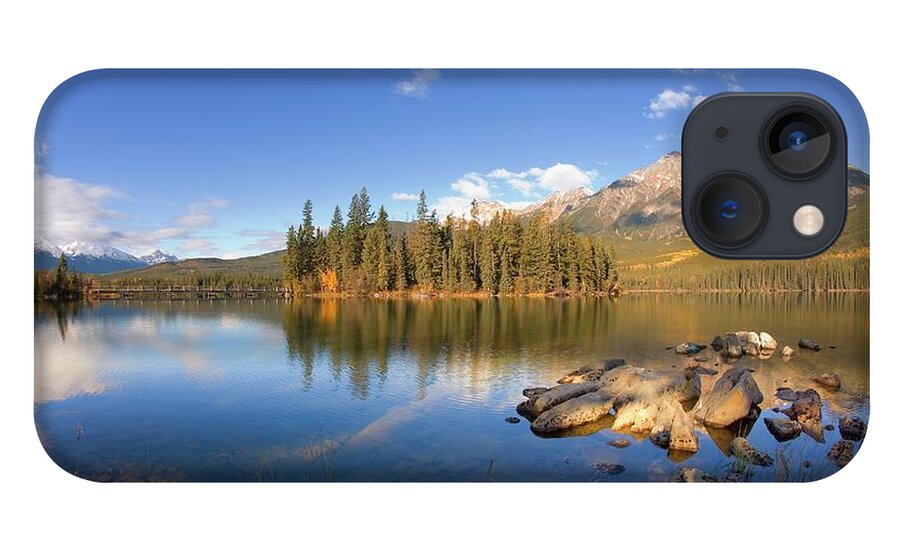 Tranquility iPhone 13 Case featuring the photograph Pyramid Lake Jasper National Park by Design Pics/carson Ganci