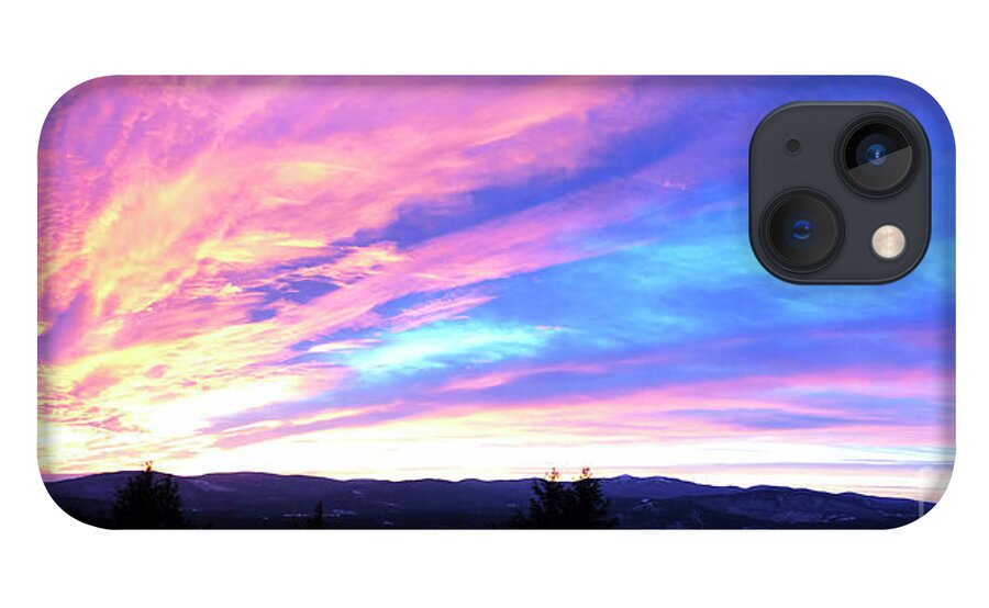 Sunset iPhone 13 Case featuring the photograph Sunset Sky over Newfound Lake by Xine Segalas