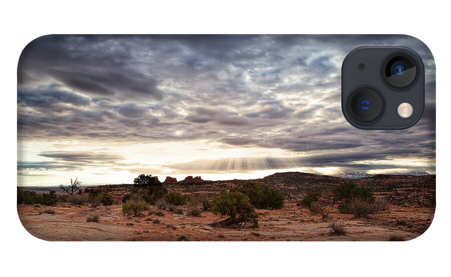 Canyonlands iPhone 13 Case featuring the photograph Rays of Morning by Jim Garrison