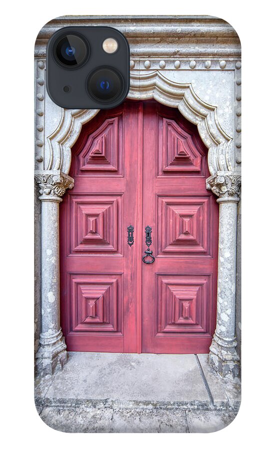 Door iPhone 13 Case featuring the photograph Red Medieval Door by David Letts