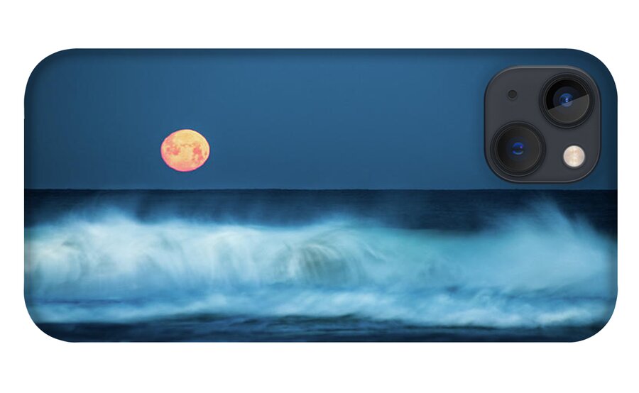 Moon iPhone 13 Case featuring the photograph Red Moon by Hannes Cmarits