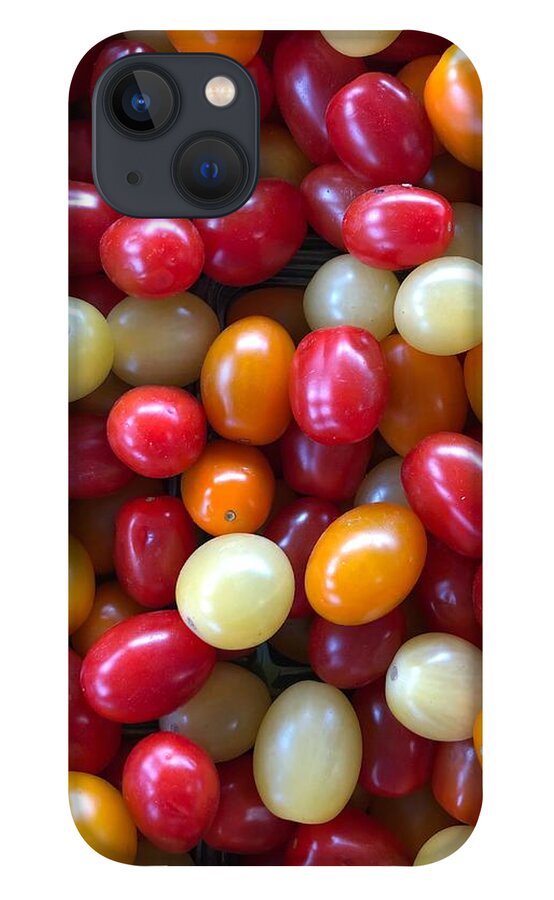 Freshness iPhone 13 Case featuring the photograph Red, Orange and Yellow Cherry Tomatoes by Jori Reijonen