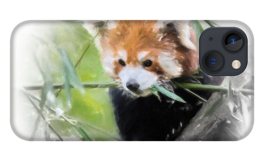 Red Panda iPhone 13 Case featuring the painting Red Panda by Chris Armytage