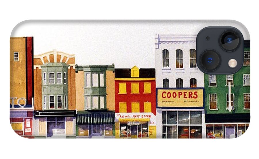 Rialto Theater iPhone 13 Case featuring the painting Rialto Theater by William Renzulli