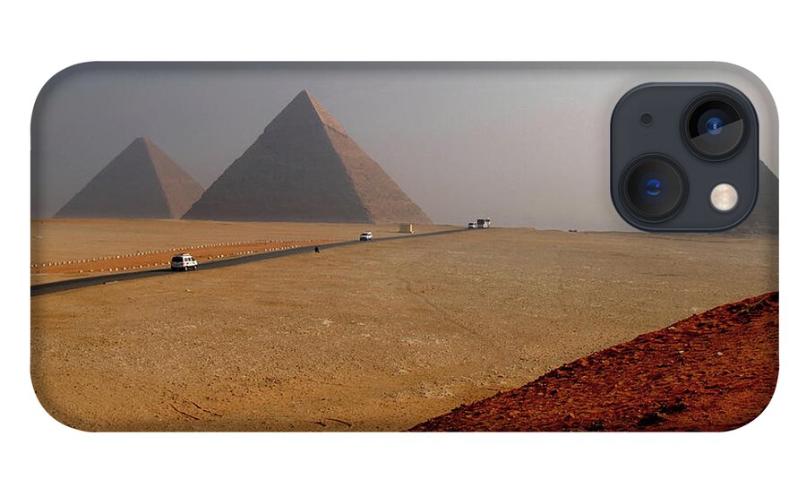 Tranquility iPhone 13 Case featuring the photograph Road To Great Pyramids by Bijan Choudhury