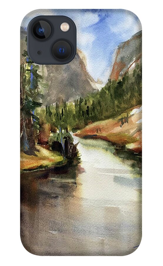 Colorado iPhone 13 Case featuring the painting Rocky Mountain High by Judith Levins
