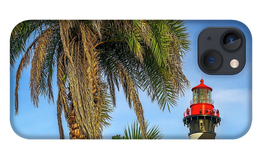 Estock iPhone 13 Case featuring the photograph Saint Augustine Lighthouse by Laura Zeid