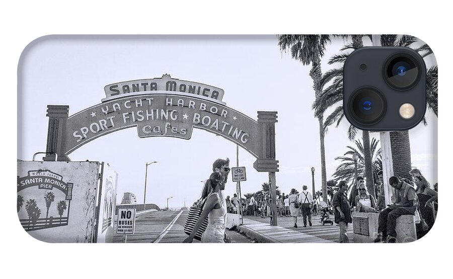 California iPhone 13 Case featuring the photograph Santa Monica Pier by Lenore Locken
