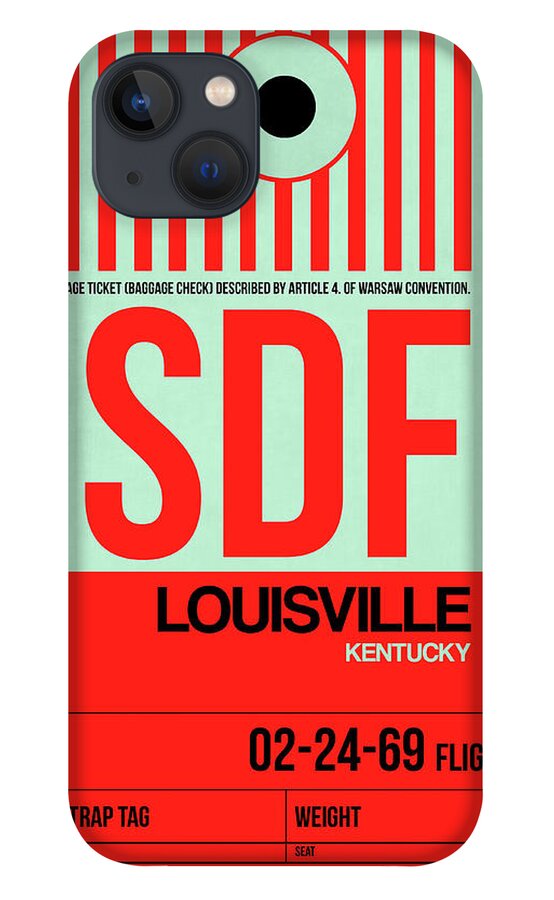 SDF Louisville Luggage Tag I iPhone 13 Case by Naxart Studio